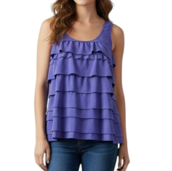Aritzia x Central Park West Tank Top Women L Babydoll Coquette Romantic Ruffles - Picture 1 of 9